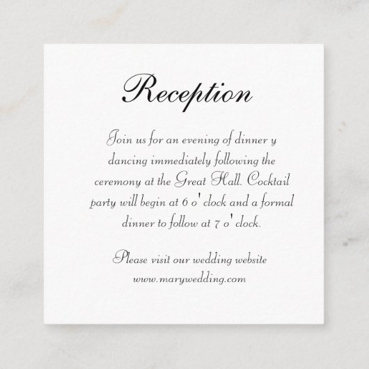 love is in the air informatiekaartje (Achterkant)