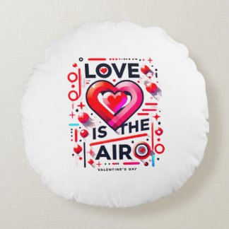 "Love Is In The Air | Moderne Valentijnsdag Rond Kussen