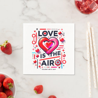 "Love Is In The Air | Moderne Valentijnsdag Servet