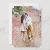 Love is in the Air Navy Script Typography Heart Kaart (Achterkant)