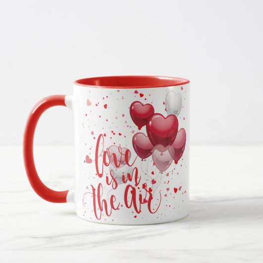 Love  Is In The Air Personalized Mug (Gauche)