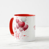 Love  Is In The Air Personalized Mug (Devant gauche)