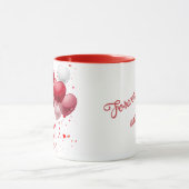 Love  Is In The Air Personalized Mug Mok (Midden)