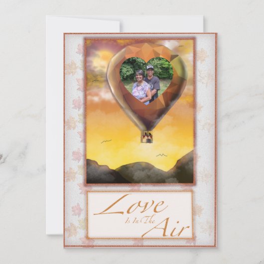 Love Is In The Air Wedding Invitation (Devant)