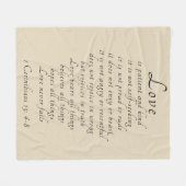 Love is Kind Fleece Blanket Deken (Voorkant (Horizontaal))