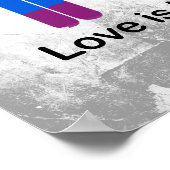 LOVE IS LAGE LESBIAANSE KOPEL POSTER (Hoek)