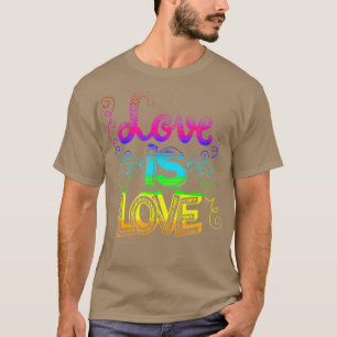 Love is LGB LGBQ Gay CSD 2 T-shirt