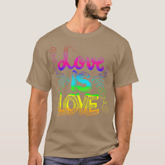 Love is LGB LGBQ Gay CSD 2 T-shirt