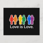 LOVE IS LOVE BASIC BRIEFKAART (Voorkant)