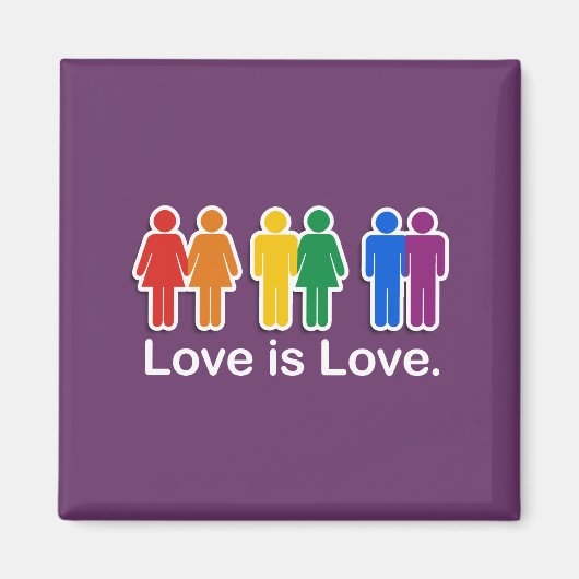 LOVE IS LOVE BASIC MAGNEET (Voorkant)
