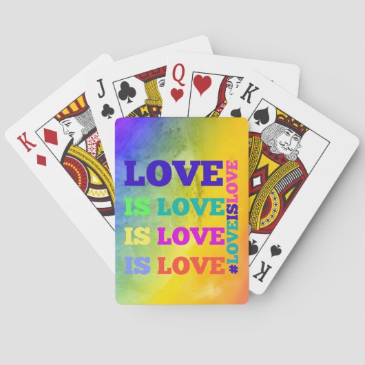 Love is Love Deck of Cards Pokerkaarten (Achterkant)