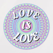 Love Is Love Étiquettes de Fierté (Design 2)