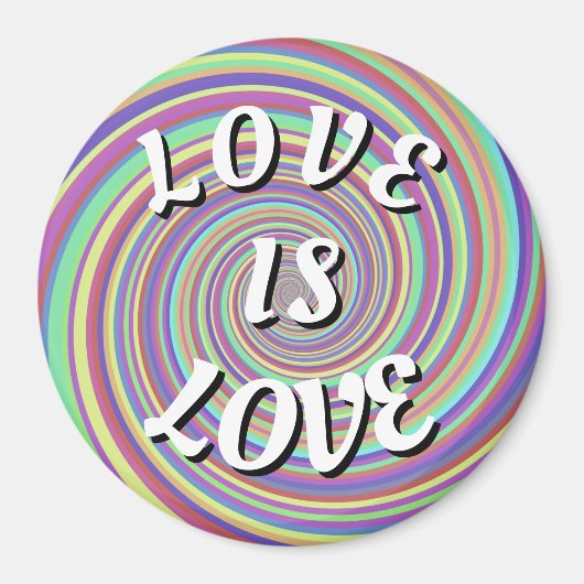 Love Is Love Fierté Magnet (Devant)