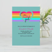 Love is Love Invitation Kaart (Staand voorkant)