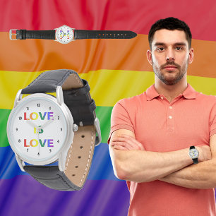 Love is Love LGBT Pride Horloge