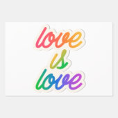 Love Is Love LGBT Wrapping Feuilles papier - Arc-e (Devant)