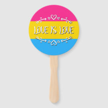 Love is Love Panseksuele Pride Vlag Set van Fans