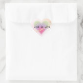 Love Is Love Pastel Heart Sticker (Tas)