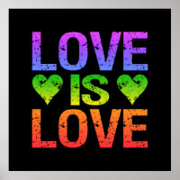 Love is Love poster - pas aan