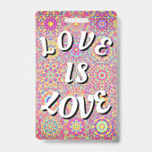 Love Is Love Pride Badge (Achterkant)