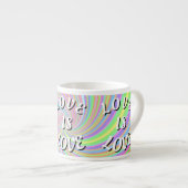 Love Is Love Pride Espresso Kop (Voorkant rechts)