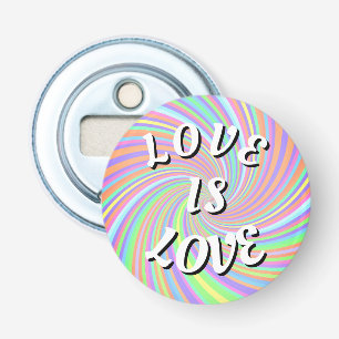 Love Is Love Pride Flesopener Button Flesopener