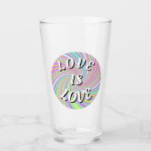 Love Is Love Pride Glas (Voorkant)