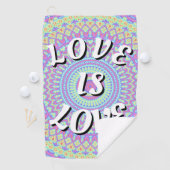 Love Is Love Pride Golfhanddoek (Insitu)
