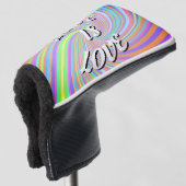 Love Is Love Pride Golfheadcover (3/4 voorkant)