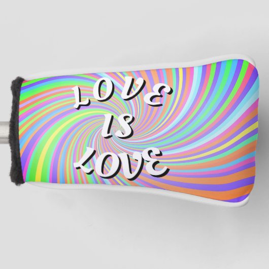 Love Is Love Pride Golfheadcover (Voorkant)