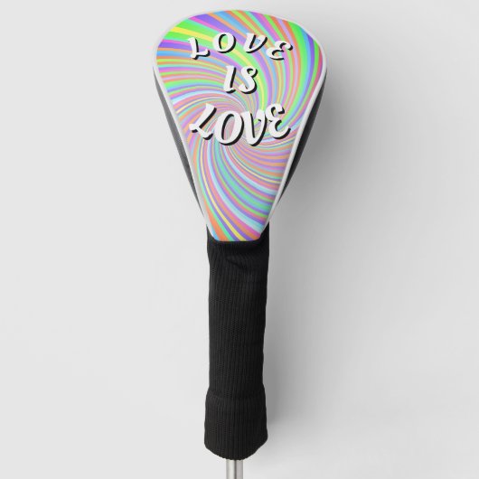 Love Is Love Pride Golfheadcover (Voorkant)