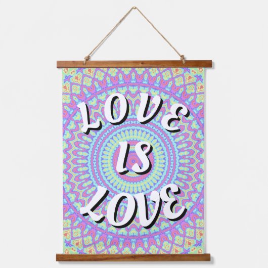 Love Is Love Pride Hangend Wandkleed (Voorkant)