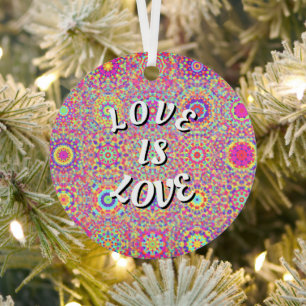 Love Is Love Pride Metalen Ornament