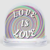 Love Is Love Pride  Phone Ring Stand Sneeuwbol (Achterkant)