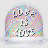 Love Is Love Pride  Phone Ring Stand Sneeuwbol (Achterkant)
