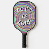 Love Is Love Pride Pickleball Paddle (Achterkant)