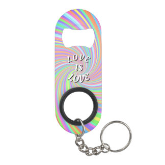 Love Is Love Pride Sleutelanhanger Flesopener Mini Flessenopener