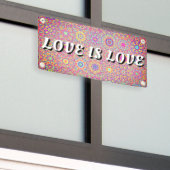 Love Is Love Pride Spandoek (Buitenkant Gebouw)