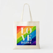 Love is love Pride Tote Bag (Voorkant)