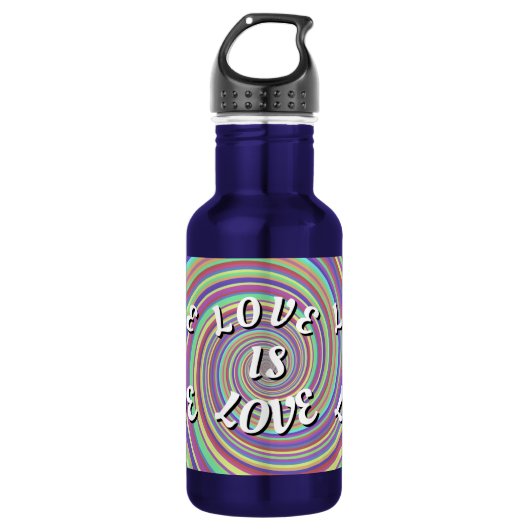 Love Is Love Pride Waterfles (Voorkant)