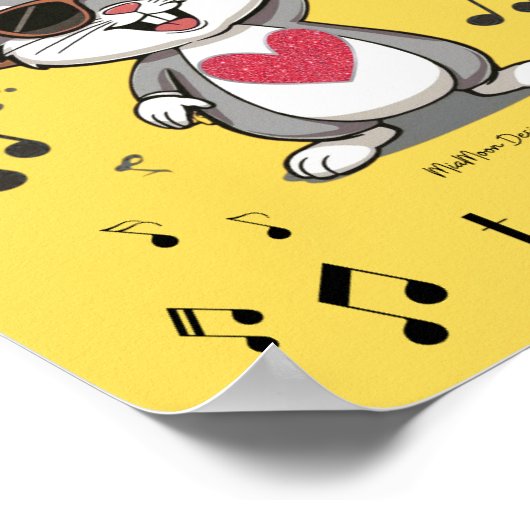 LOVE IS MORE POWERFUL THAN HATE BUNNY POSTER (Coin)