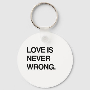 LOVE IS NOOIT WRONG SLEUTELHANGER