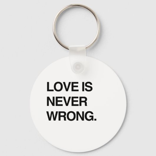 LOVE IS NOOIT WRONG SLEUTELHANGER (Voorkant)