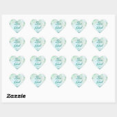 Love is of God Pale Teal Rose Hart Sticker (Vel)