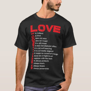 Love is Patient 1 Corinthians 13 Gift for Christia T-shirt