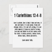 Love is Patient Briefkaart (Voorkant / Achterkant)