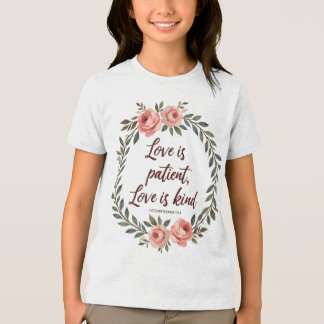 Love Is Patient, Love Is Kind Bible Tee  Tri-Blend Shirt