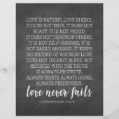 Love is Patient Love is Sind Print (Voorkant)