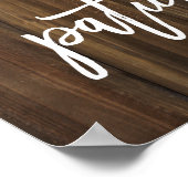 Love is Patiënt op Faux Wood | POSTER (Hoek)