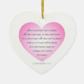 Love is Patient Quote Valentijn | Versiering Keramisch Ornament (Voorkant)